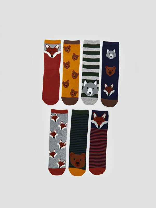 Moudda LC Waikiki - Chaussettes courtes Garçon Fil mélangé teint - Tunisie 1