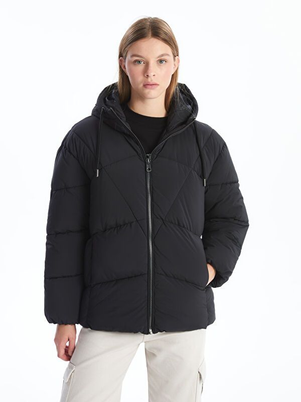 Moudda LC Waikiki - Manteau matelassé en nylon Femme Noir - Tunisie 1