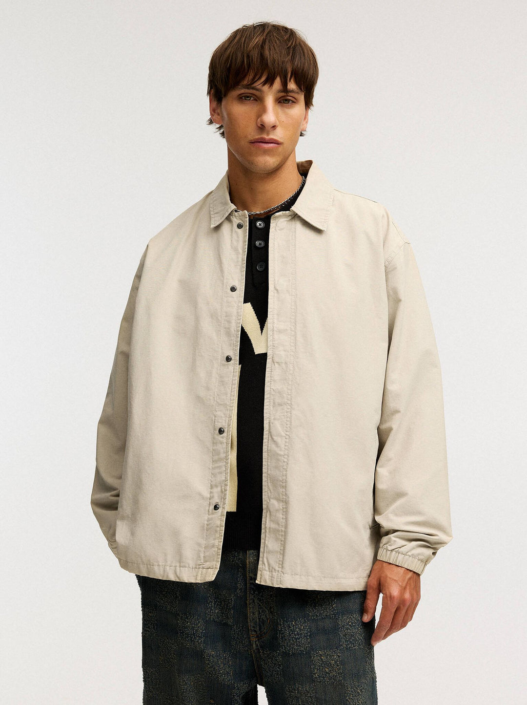 Moudda PULL & BEAR - Veste Coach - Coton/Nylon & Col Chemisier - Tunisie 2