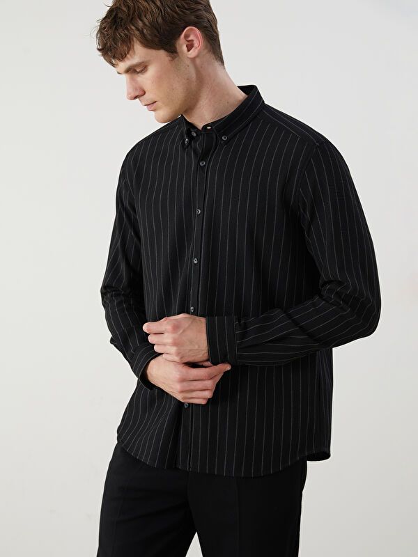 Moudda LC Waikiki - Chemise tissée à manches longues pour Hommes - Tunisie 1