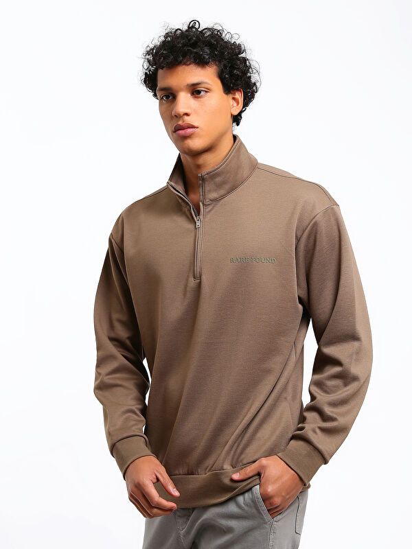 Moudda LC Waikiki - Sweatshirt en jersey couleur Marron clair pour hommes - Tunisie 4