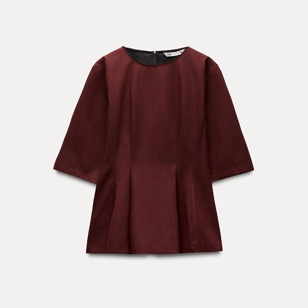 Moudda ZARA - Top péplum technique manches courtes - Tunisie 1