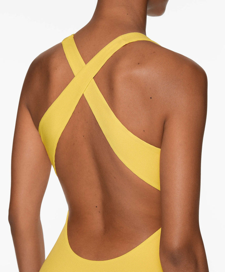 Moudda Oysho - Maillot de Bain Mousse Amovible Capsule Piqué Noir - Tunisie 3