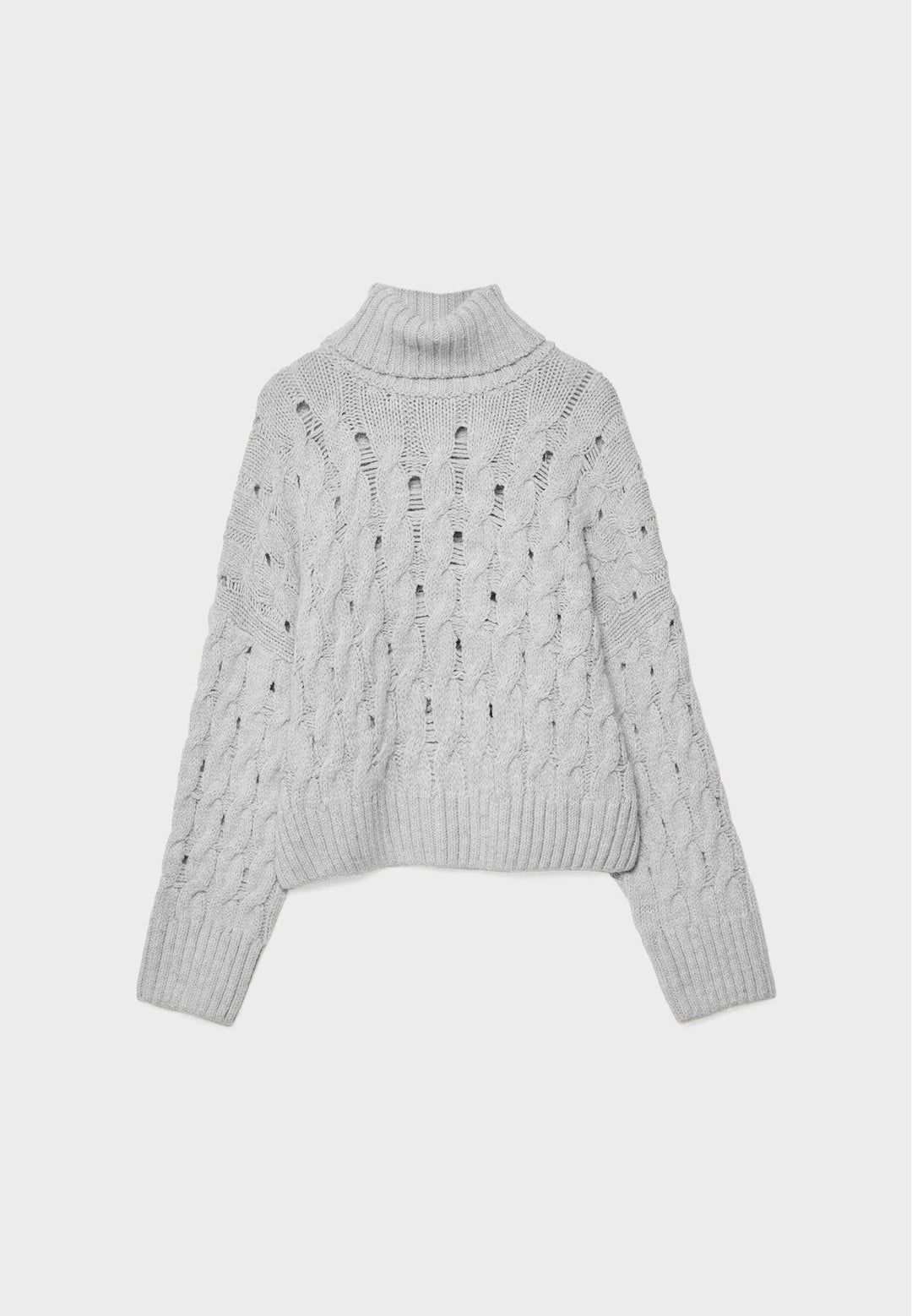 Moudda STRADIVARIUS - Pull en Maille Col Cygne Crop Tressé - Tunisie 2
