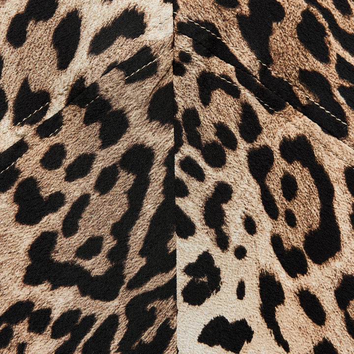 Moudda ZARA - Robe manches courtes coupes biais imprimé animalier - Tunisie 4