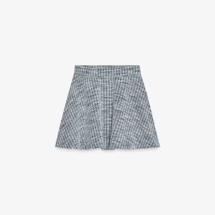 Moudda ZARA - Jupe Mini - Jacquard & Texture (Bleus) - Tunisie 1