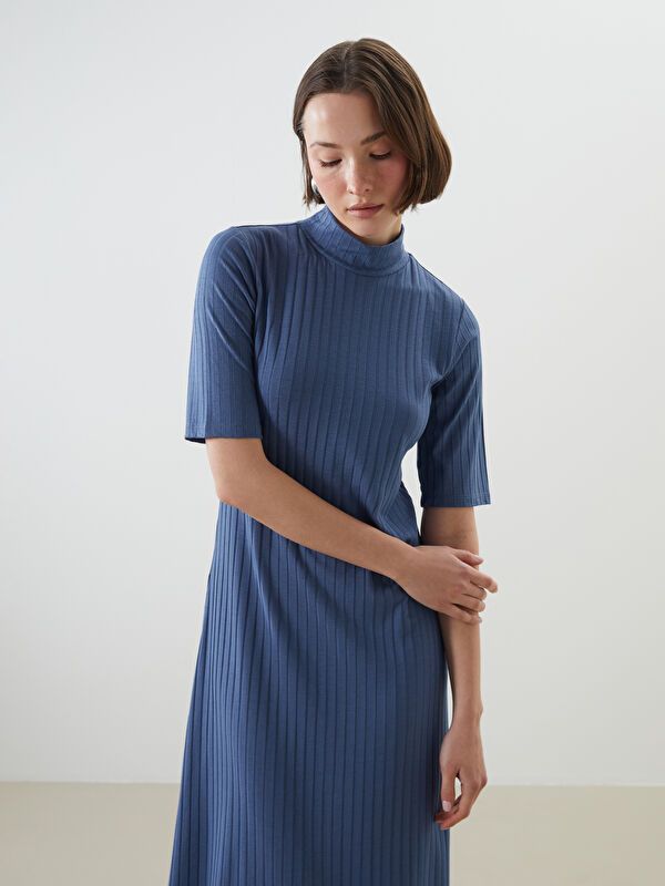 Moudda LC Waikiki - Robe en jersey uncv à manches longues pour Femmes - Tunisie 2