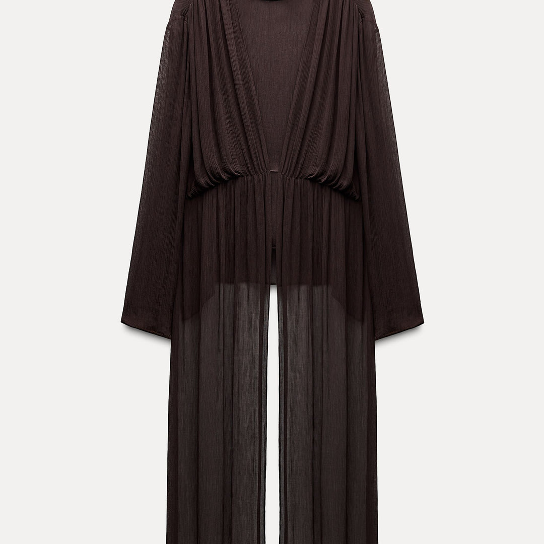 Moudda ZARA - Top bambou col haut boutons et liens - Tunisie 1