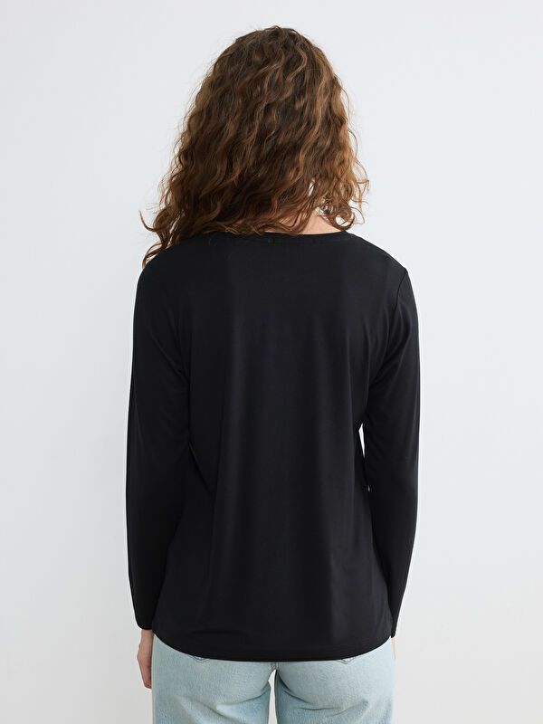 Moudda LC Waikiki - Body basique manches longues en jersey pour Femme - Tunisie 4