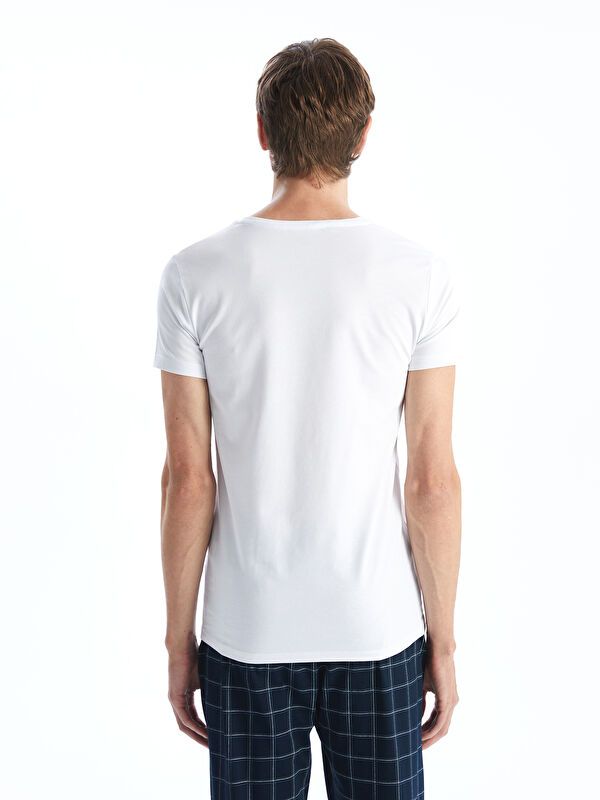 Moudda LC Waikiki - Débardeur sous-vêtement jersey manches courtes Homme Blanc optique - Tunisie 4