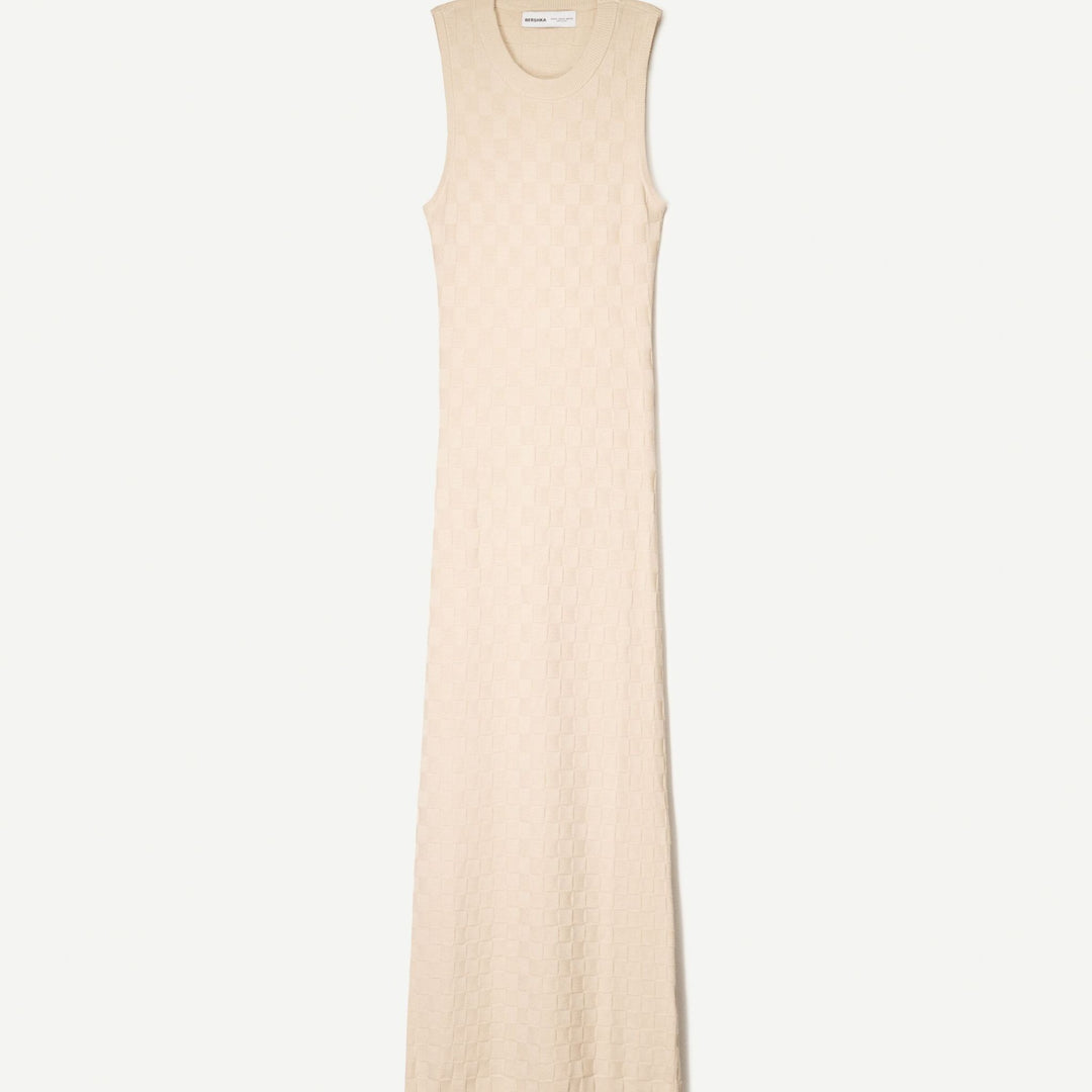 Moudda BERSHKA - Robe Midi - Structure Carreaux - Tunisie 1