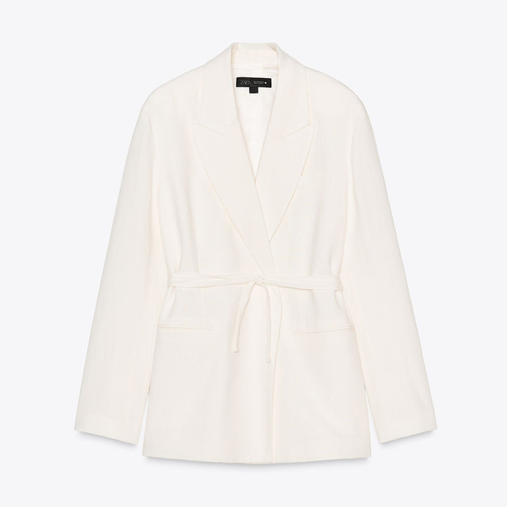 Moudda ZARA - Blazer Lin - Croisé & Ceinture - Tunisie 1