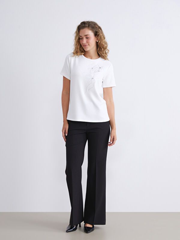 Moudda LC Waikiki - Jersey uncv à manches courtes pour Femmes - Tunisie 2