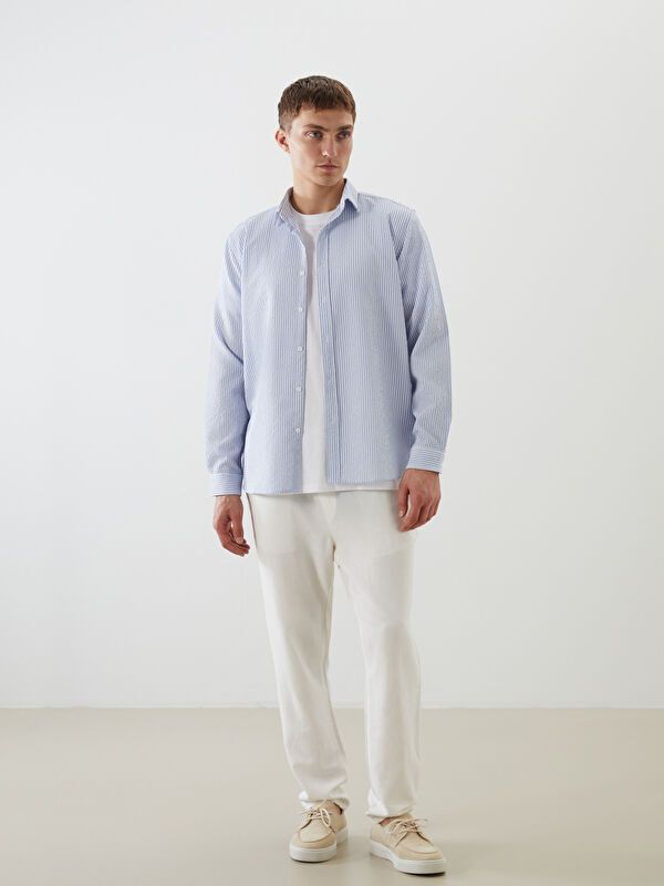 Moudda LC Waikiki - Chemise manches longues en tissu pour Homme - Tunisie 2
