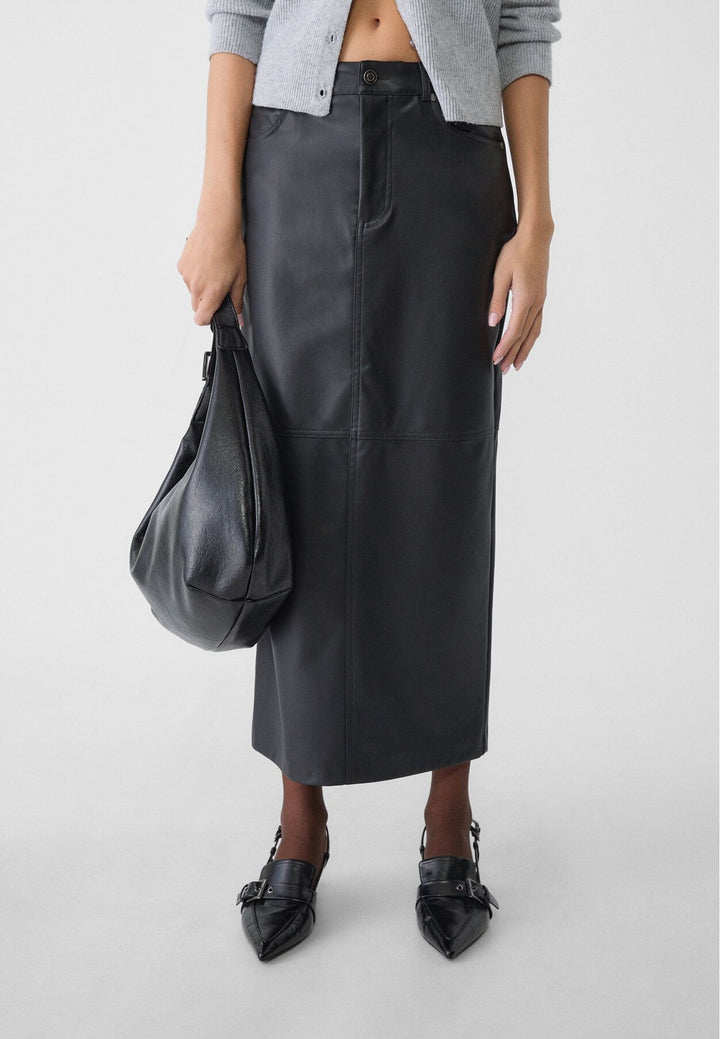 Moudda STRADIVARIUS - Jupe Midi en Simili Cuir - Tunisie 3