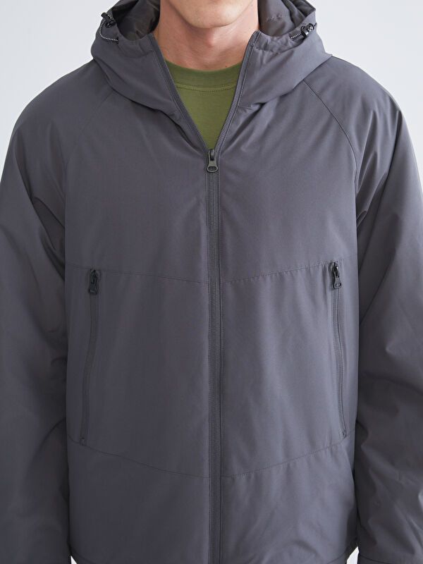 Moudda LC Waikiki - Doudoune matelassée en nylon couleur Anthracite pour hommes - Tunisie 4