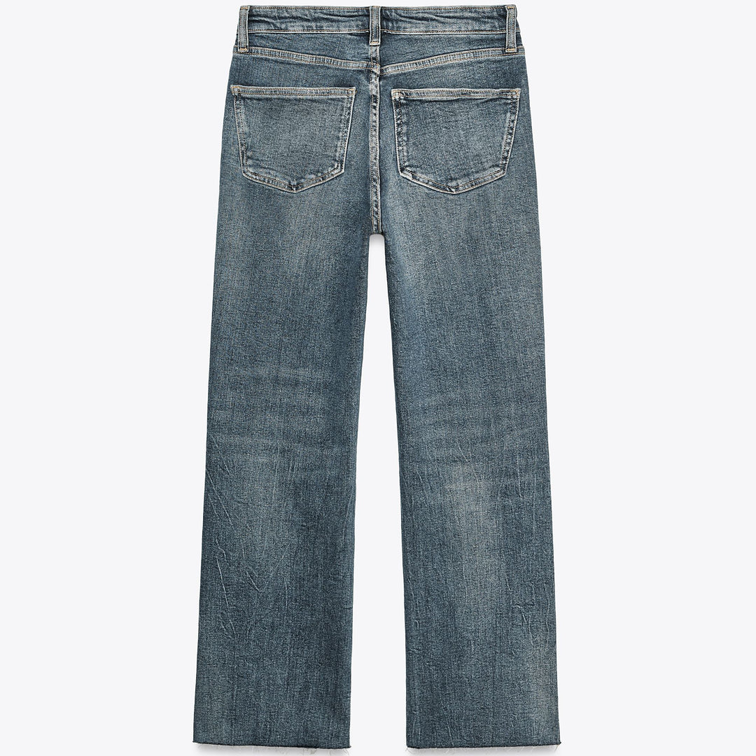 Moudda ZARA - Pantalon Flare Cropped - 5 Poches & Taille Haute - Tunisie 2