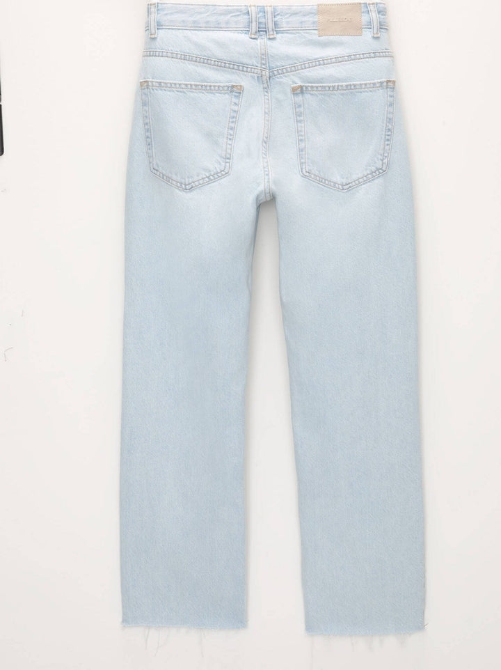 Moudda PULL & BEAR - Pantalon Denim Droit Taille Moyenne Cheville - Tunisie 7