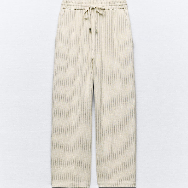 Moudda ZARA - Pantalon pyjama rustique rayé - Tunisie 1