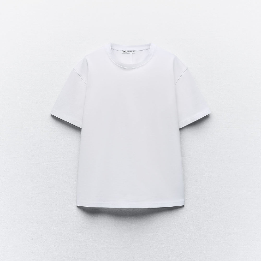 Moudda ZARA - T-shirt Coton Épais Col Rond - Tunisie 2