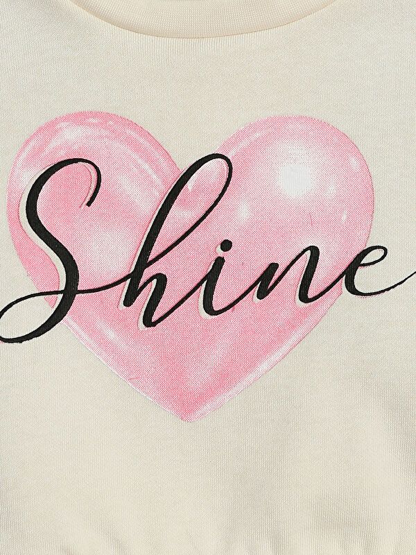 Moudda LC Waikiki - Sweatshirt en jersey Fille Crème - Tunisie 3