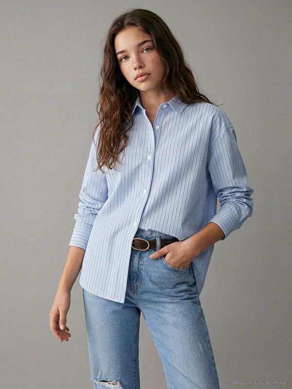 Moudda LC Waikiki - Chemise manches longues en tissu pour Fille - Tunisie 2
