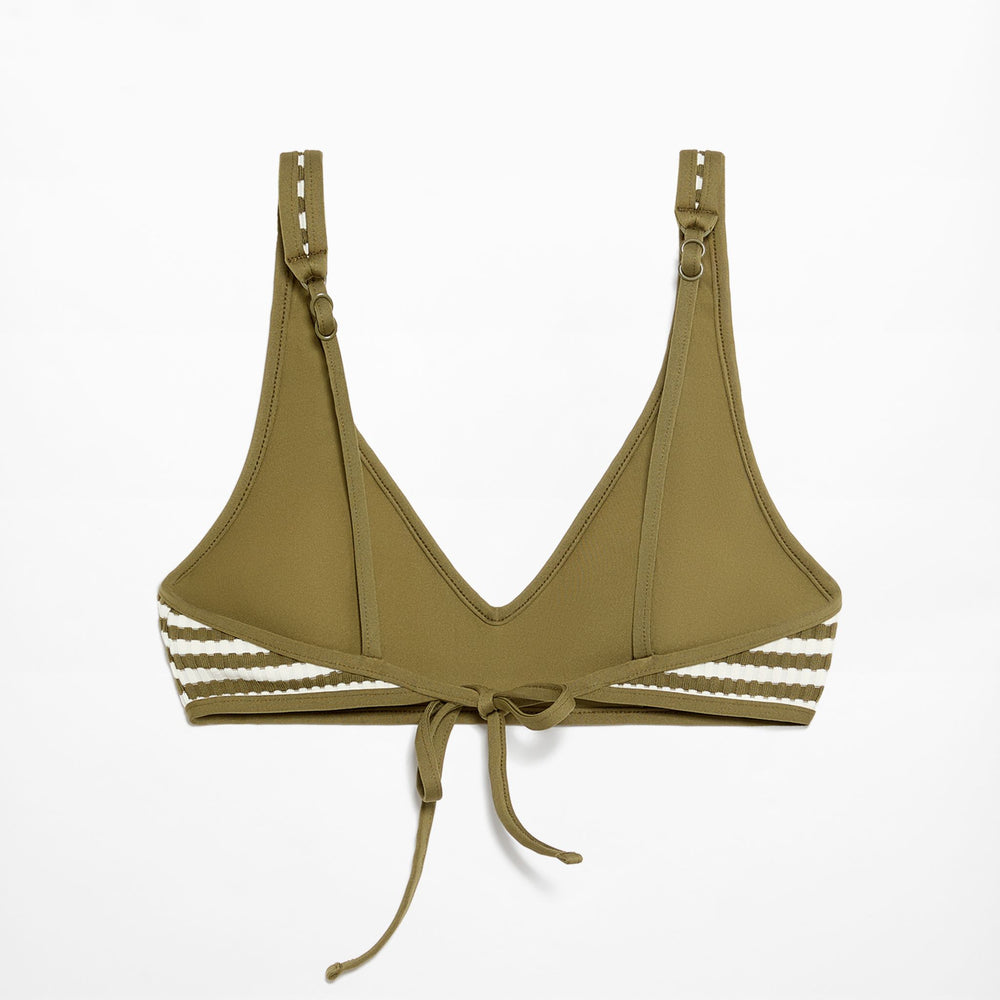 Moudda Oysho - Culotte Halter Mousse avec Armatures Rayé Structuré - Tunisie 2