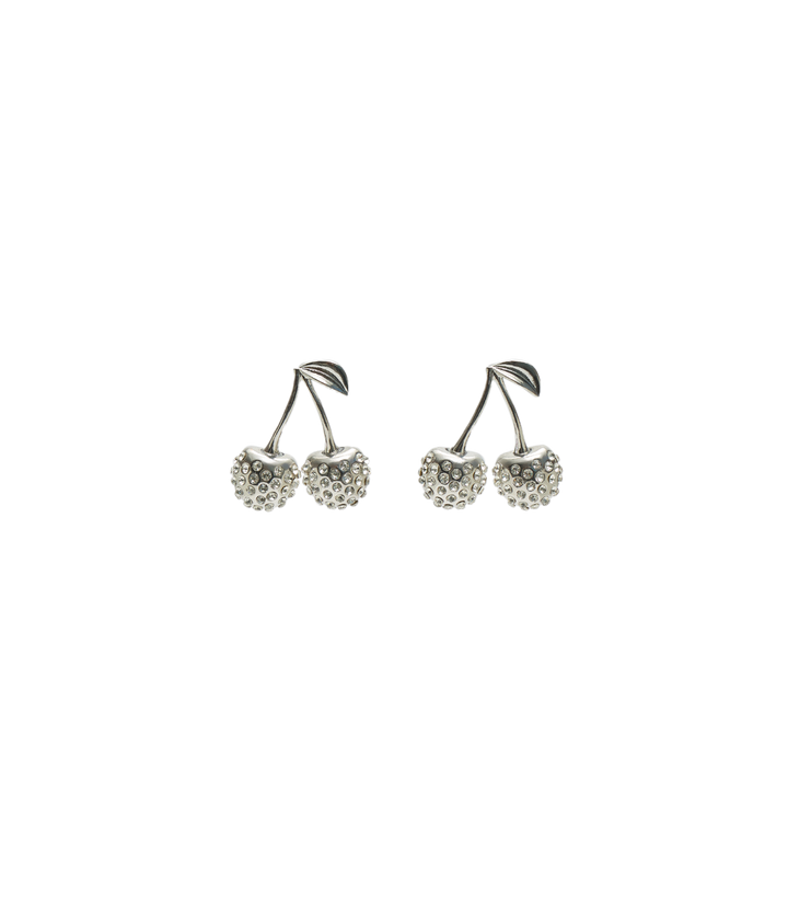Moudda STRADIVARIUS - Boucle d'Oreille Cerise Strass - Tunisie 1