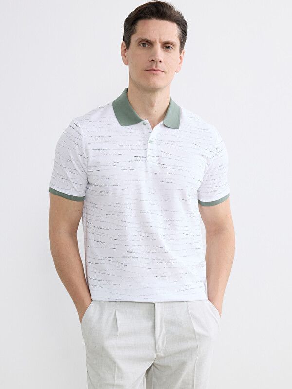 Moudda LC Waikiki - T-shirt imprimé manches courtes en jersey pour Homme couleur  Vert menthe - Tunisie 1