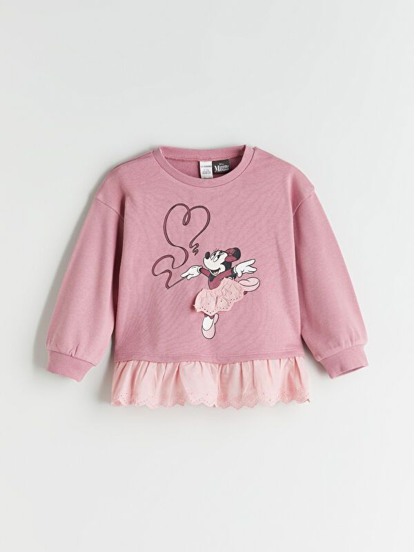 Moudda LC Waikiki - Sweatshirt en jersey sous licence Fille Rose claire - Tunisie 1