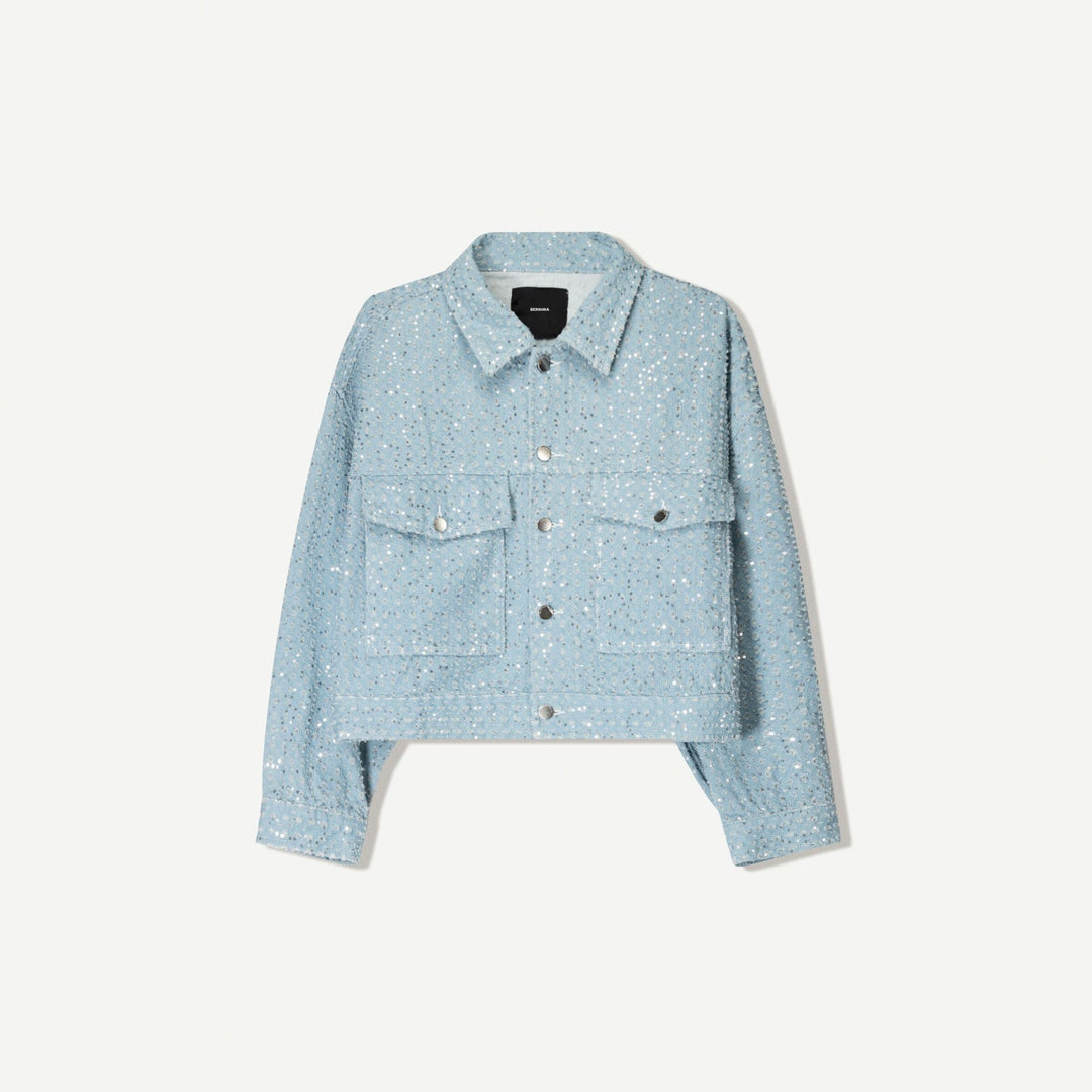 Moudda BERSHKA - Veste Denim Jacquard - Sequins - Tunisie 1