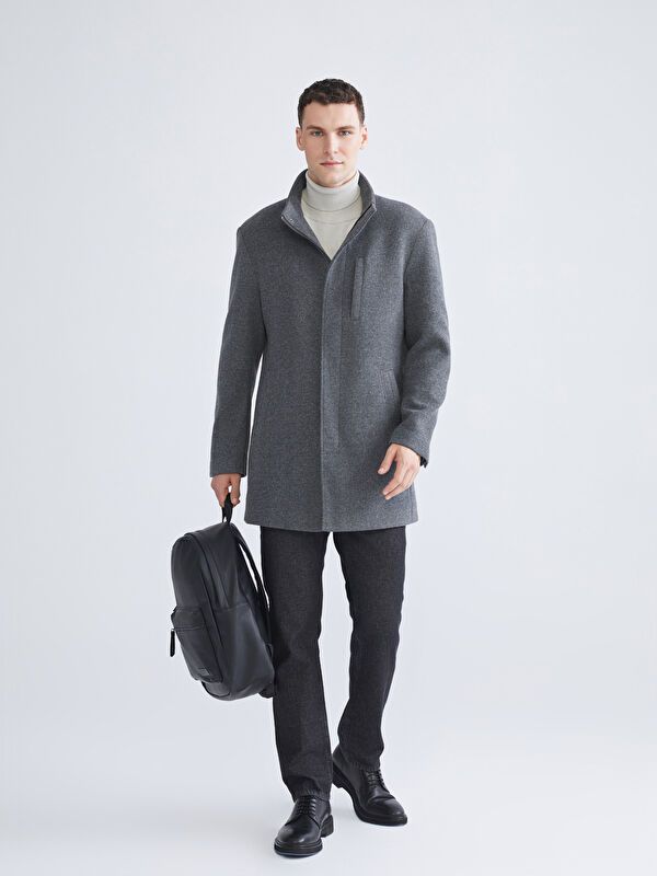 Moudda LC Waikiki - Manteau lourd Homme Mélan anthracite - Tunisie 2