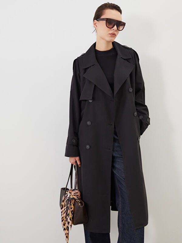 Moudda LC Waikiki - Trench Femme Noir - Tunisie 3