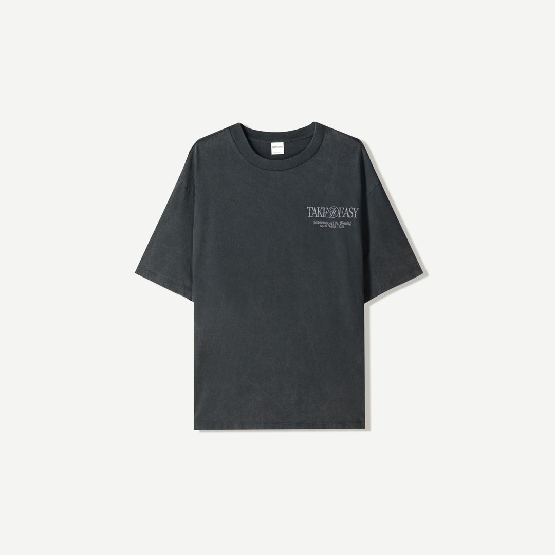 Moudda BERSHKA - T-Shirt Relax - Acid Wash Surreal & RS/MS - Tunisie 2
