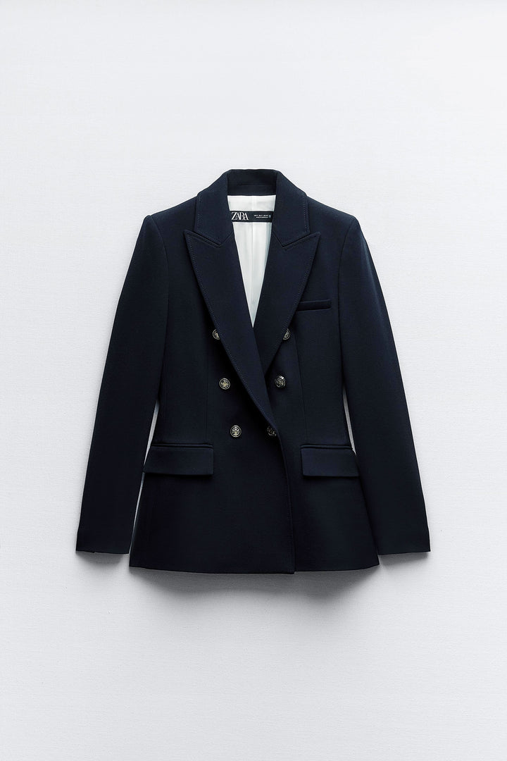 Blazer cintré croisé**