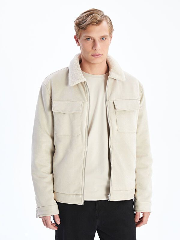 Moudda LC Waikiki - Manteau PU lourd Homme Ecru - Tunisie 1