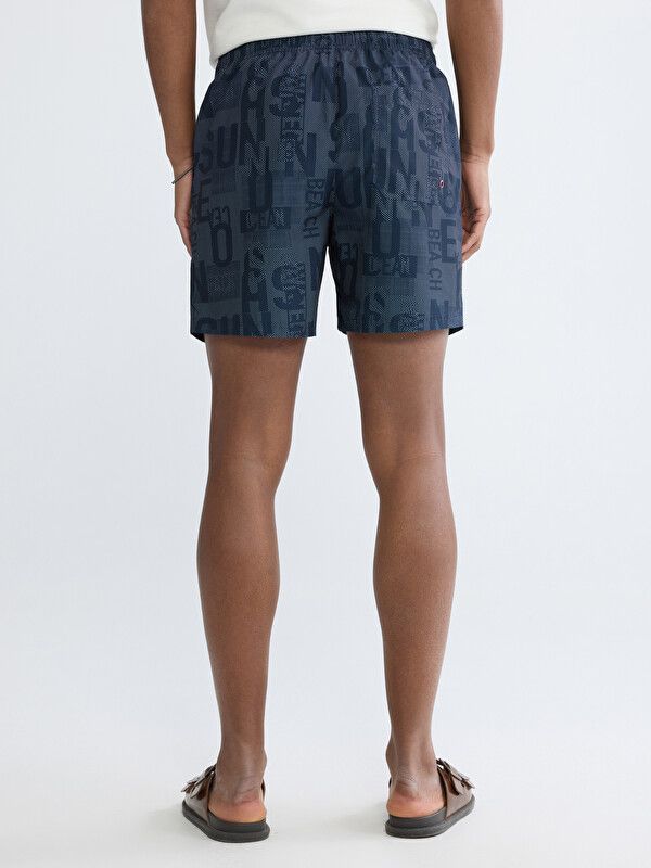 Moudda LC Waikiki - Maillot de bain pour Homme couleur Bleu marine imprimé - Tunisie 4