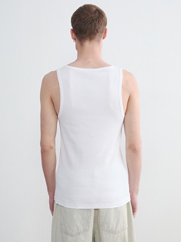 Moudda LC Waikiki - Sans manches en jersey pour Homme couleur Blanc - Tunisie 4