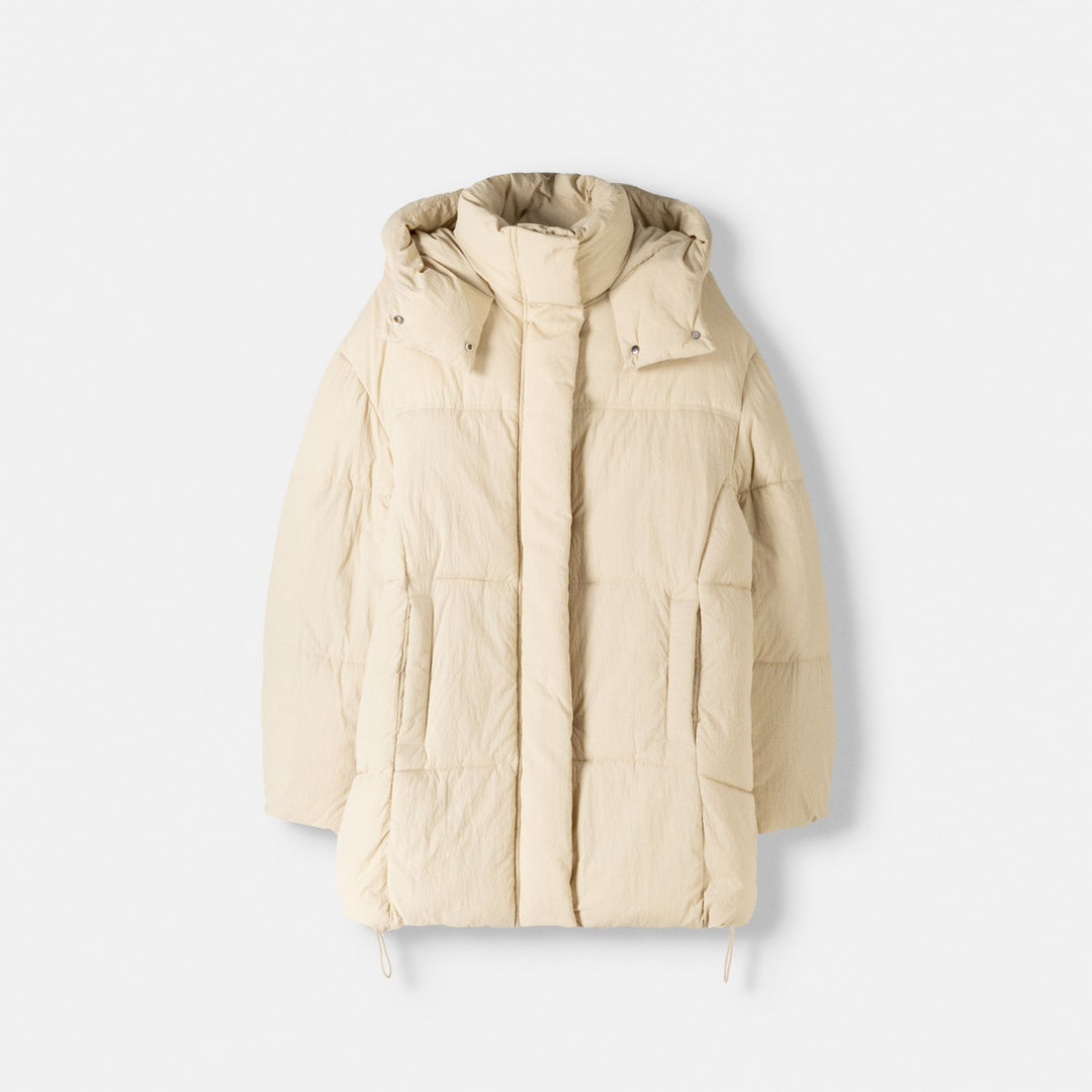 Moudda BERSHKA - Manteau 3/4 en Nylon à Capuche - Tunisie 1