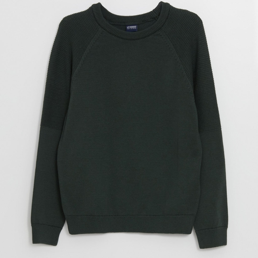 Moudda LC Waikiki - Pull en tricot Garçon Vert moyen - Tunisie 1