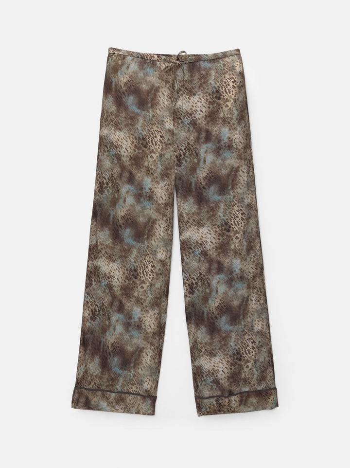 Moudda PULL & BEAR - Pantalon Pyjamero Fluide Imprimé - Tunisie 1