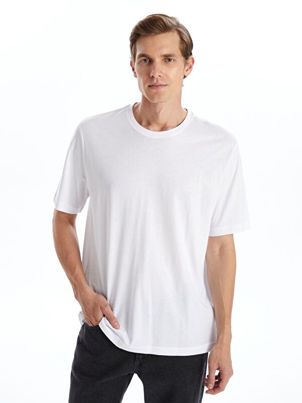 Moudda LC Waikiki - T-shirt basique à col rond et manches courtes pour Hommes - Tunisie 1