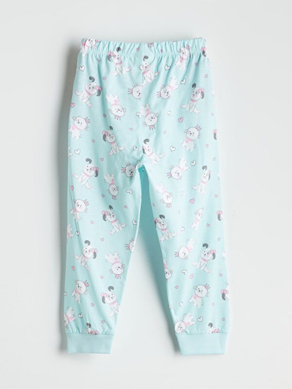 Moudda LC Waikiki - Pyjama en jersey manches longues moyen Fille Rose clair - Tunisie 4