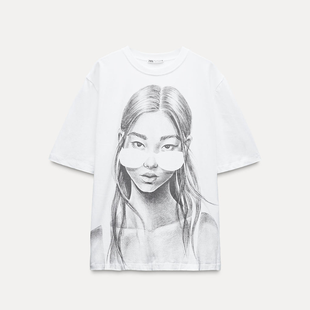 Moudda ZARA - T-shirt imprimé lunettes - Tunisie 2