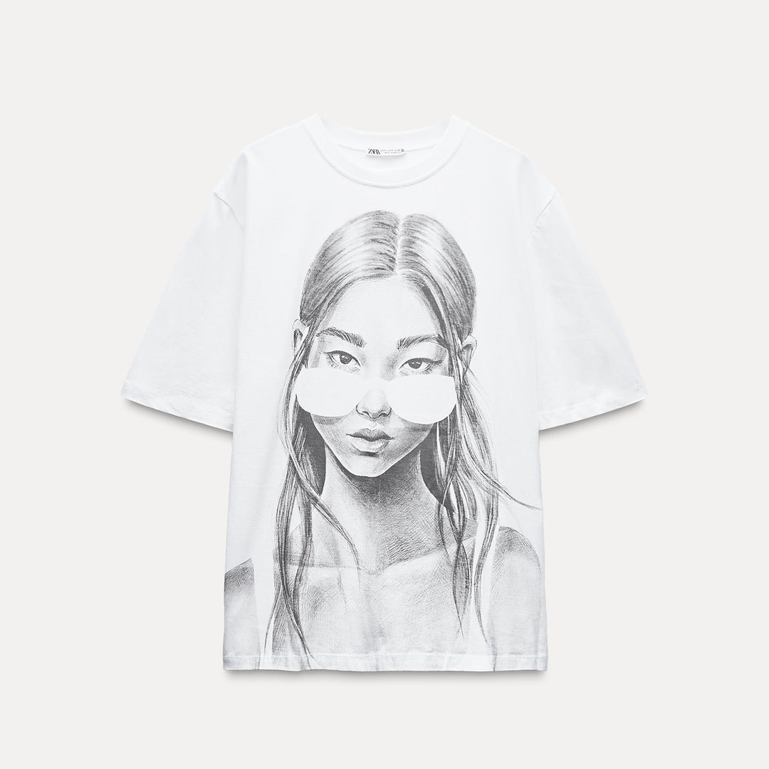 Moudda ZARA - T-shirt imprimé lunettes - Tunisie 2