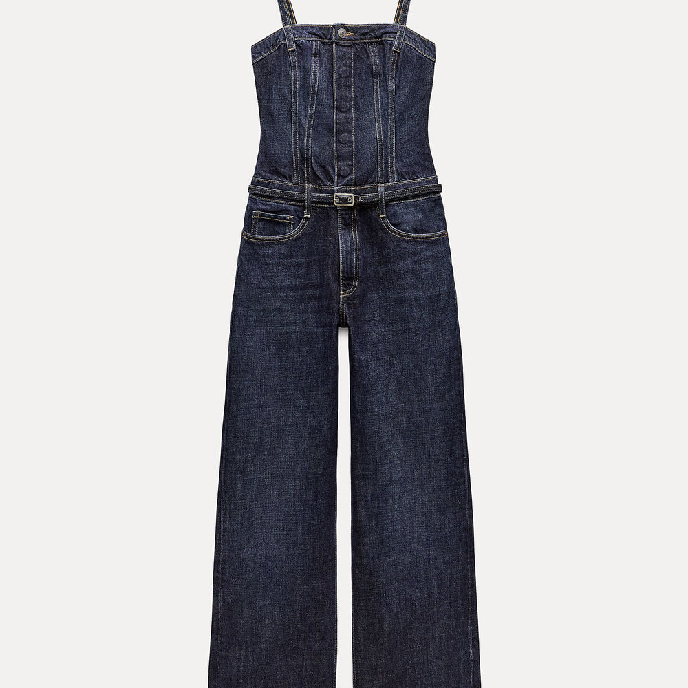 Moudda ZARA - Combinaison longue fines bretelles ceinturée - Tunisie 2