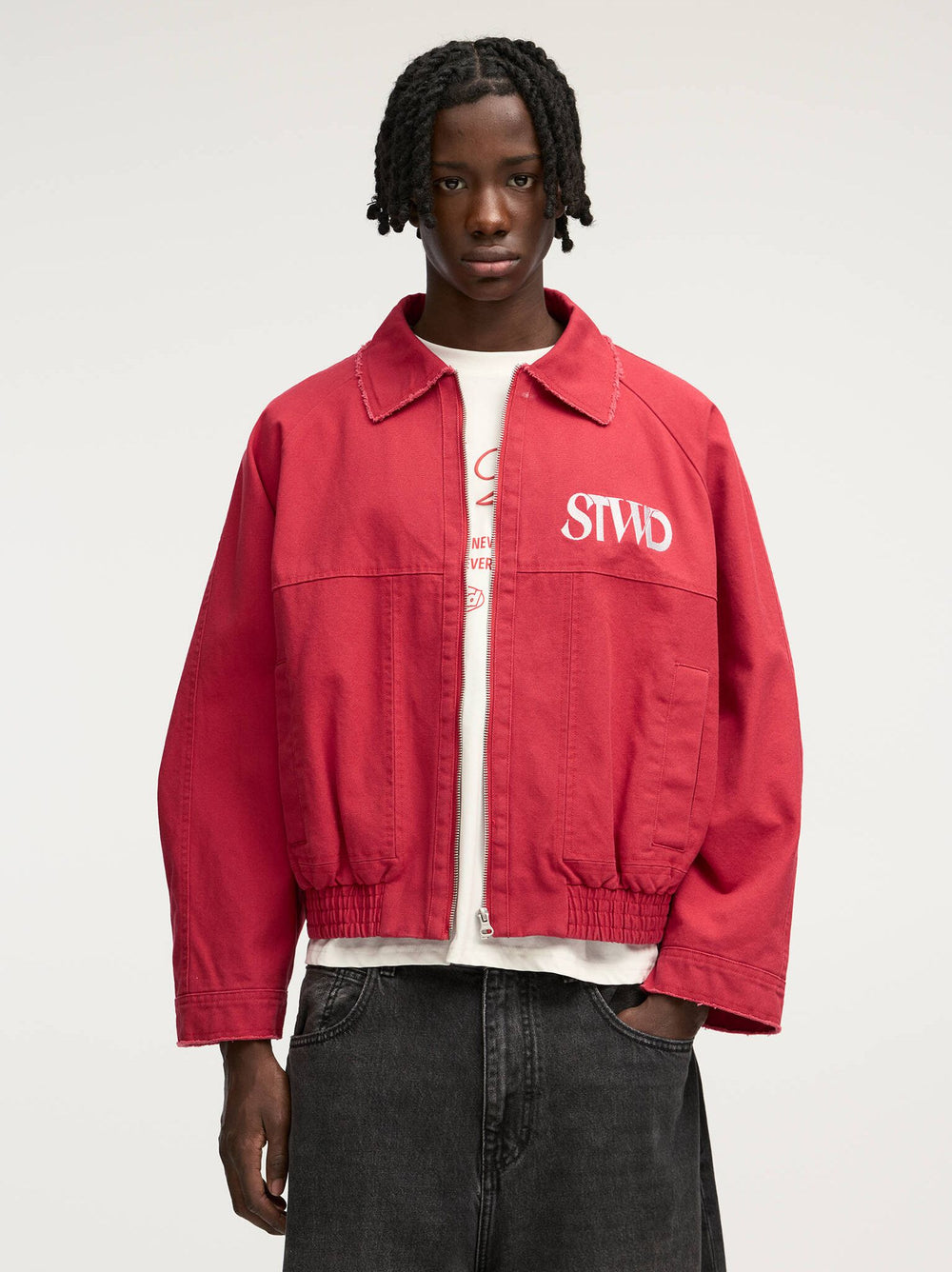 Moudda PULL & BEAR - Veste Bomber Coton - Col Chemisier - Tunisie 2