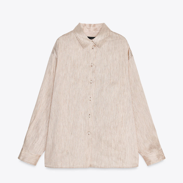 Moudda ZARA - Chemise - Rayure, Lin/Soie & Oversize - Tunisie 1