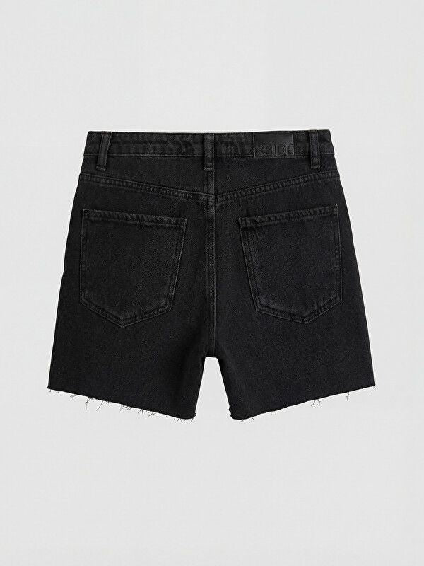 Moudda LC Waikiki - Bermuda en denim pour Femme couleur Noir - Tunisie 2