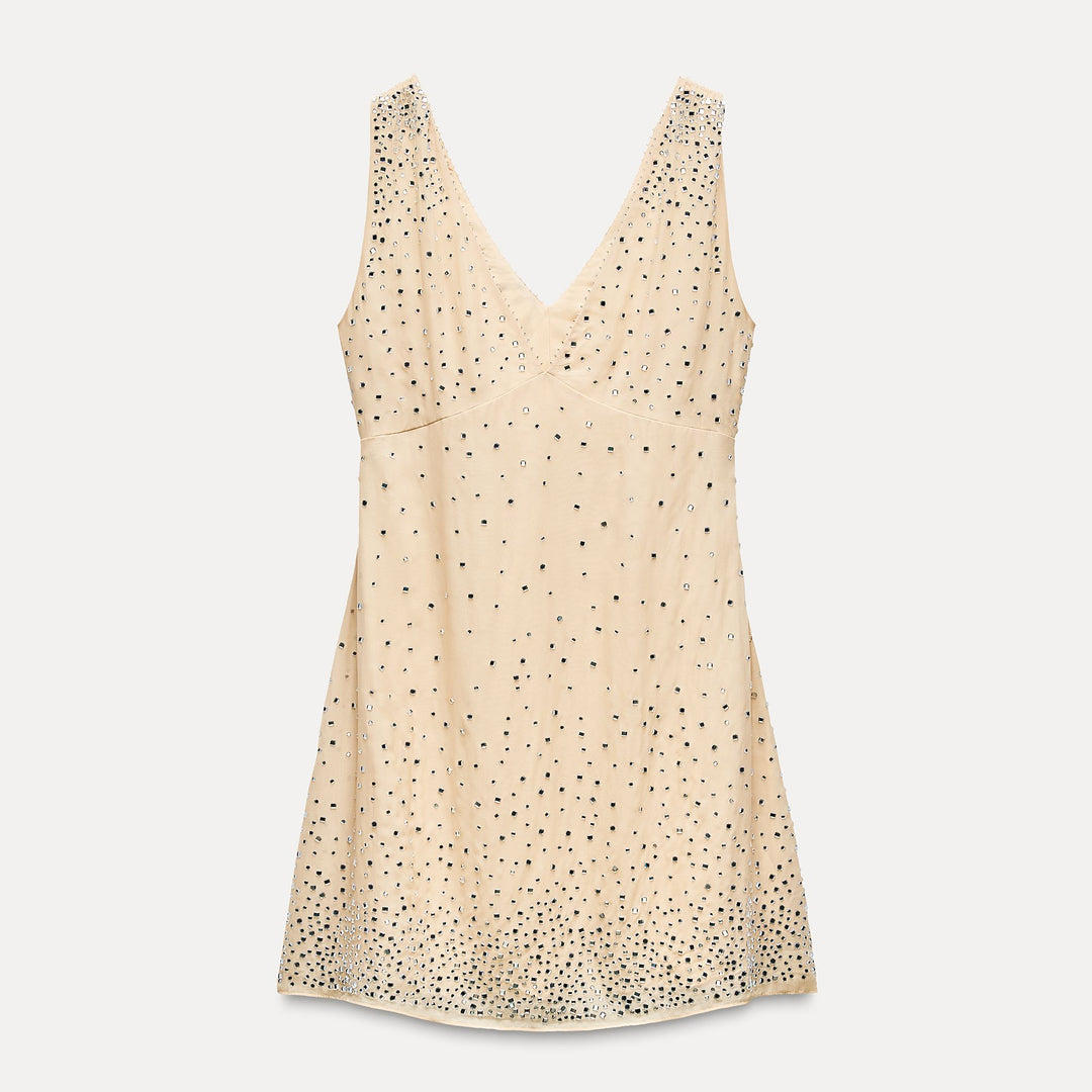 Moudda ZARA - Robe col en V fantaisie strass - Tunisie 1